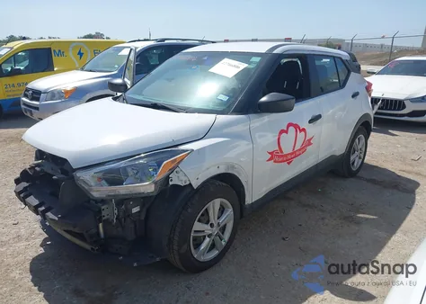 2020 Nissan Kicks S Xtronic Cvt z USA, uszkodzony, nr VIN 3N1CP5BV2LL528809